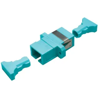 Traversee Cloison Optique Sc Multi Om3 Om4 Splex (Aqua)