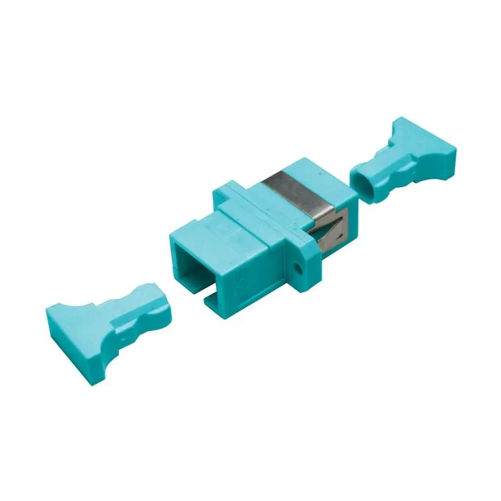 Traversee Cloison Optique Sc Multi Om3 Om4 Splex (Aqua)