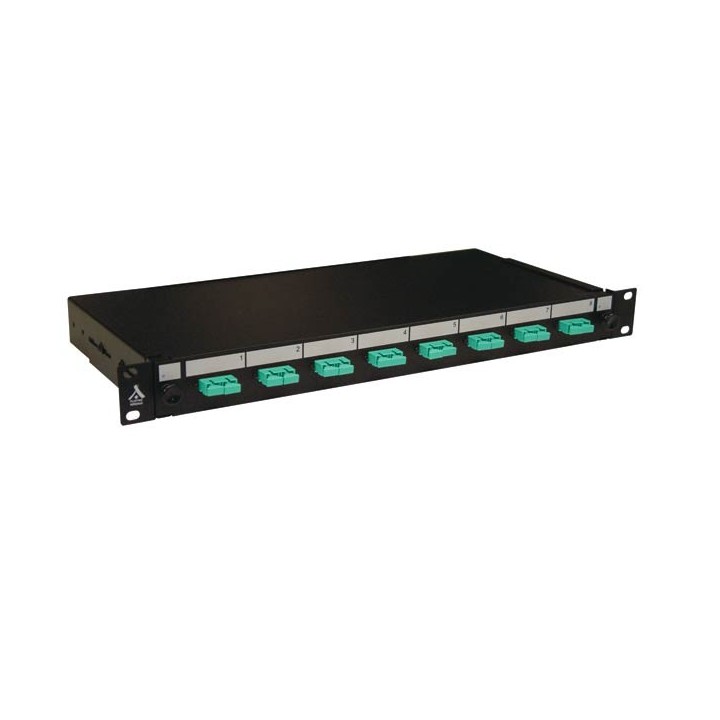 TIROIR OPTIQUE 19' 8 SC DUPLEX OM3 OM4 50/ 125 AQUA/