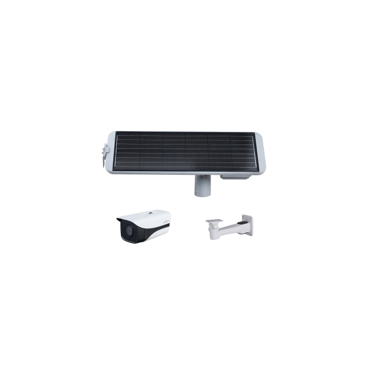 Panneau Solaire Dahua Pour Connexion Caméras Réseau 4G 60W, 45Ah