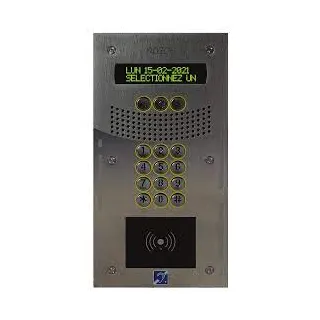 Interphone À Défilement De Nom Avec Clavier Codé 12 Touch Rét