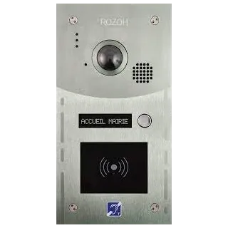 Interphone 1 Bouton Avec Clavier Codé +Lecteur De Badge Mains-L
