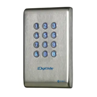 Clavier Codé Digicode® Inox -100 2 Relais Élec Intégrée 12-24 Vdc