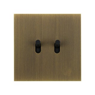 Art D'Arnould Univer Epure Double Va-Et-Vient Ou Interrupteur - Bronze