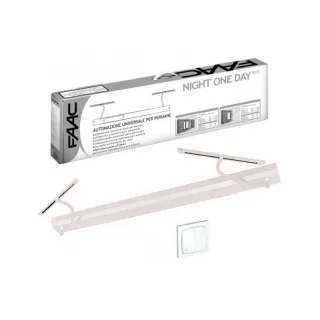 KIT NIGHT ONE DAY FILAIRE  BLANC Automatisme pour volets battants jusqu'à 1,6m.