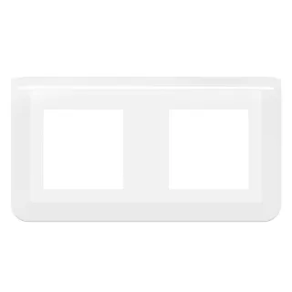 Plaque De Finition Horizontale Mosaic Pour 2X2 Modules Blanc