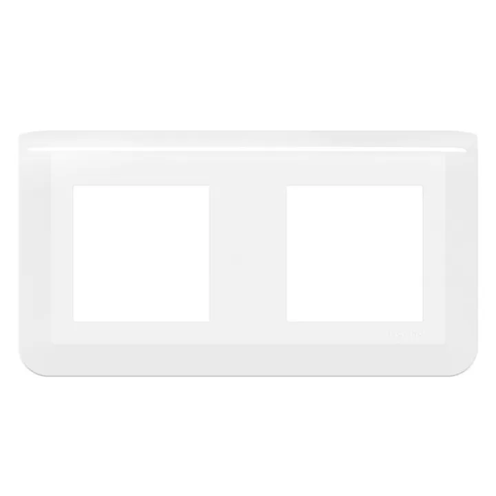 Plaque De Finition Horizontale Mosaic Pour 2X2 Modules Blanc