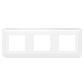 Plaque De Finition Horizontale Mosaic Pour 3X2 Modules Blanc