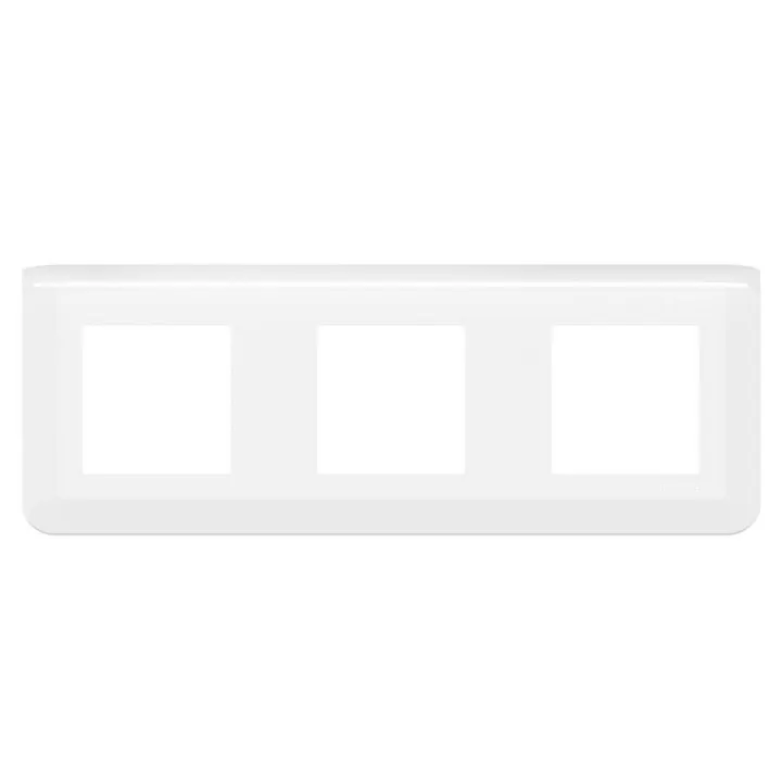 Plaque De Finition Horizontale Mosaic Pour 3X2 Modules Blanc