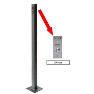 Potelet Abmatic Bp Pmr - 1 M - 50 X 50 - Ral 7016