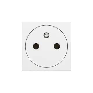 Prise 2P+T Surface Mosaic 2 Modules Avec Connexion Bornes Automatiques - Blanc