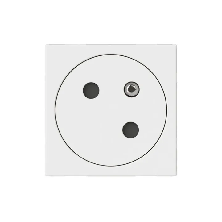 Prise De Courant 2P+T Surface Mosaic Link Raccordement Latéral 2 Modules - Blanc
