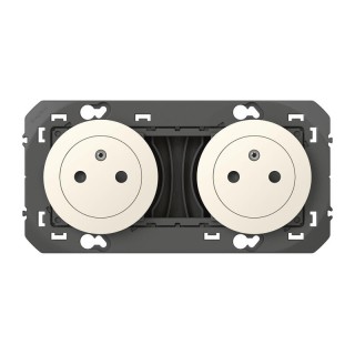 2X2P+T Precâblee Blanc