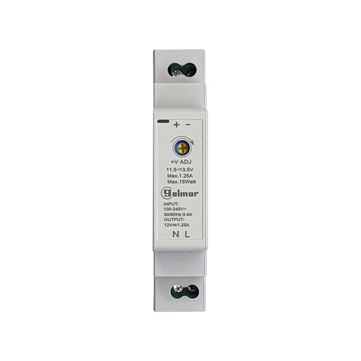 Alimentation Modulaire 12 Vcc / 1,25 A, 1 Module Din