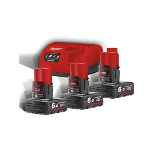 M12Nrg-603-Pack Nrj 12V, 6,0 Ah Red Lithium, Système M12