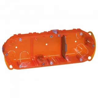 Boîte Multimatériaux Batibox 3 Postes 6 À 8 Modules Vertical/Horizontal - 40Mm