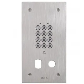 Clavier Encastré Inox 100 Codes / 2 Relais Avec Perçage Ø 25 Mm Et Ø 19 Mm