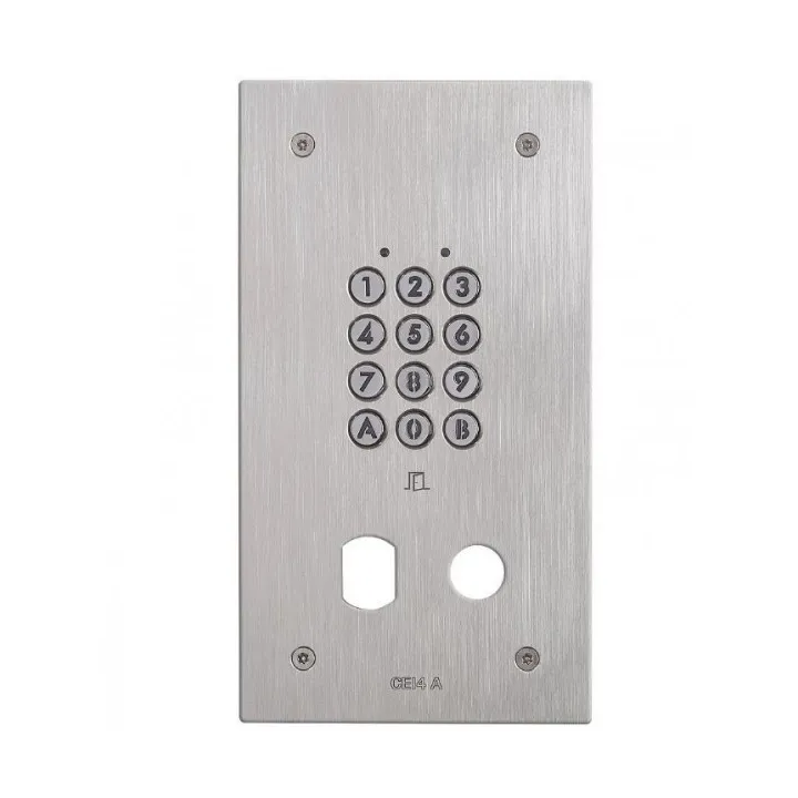 Clavier Encastré Inox 100 Codes / 2 Relais Avec Perçage Ø 25 Mm Et Ø 19 Mm