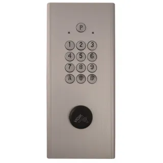 Clavier Code Hausmann +Bouchon 2 Relai Pose En Encastrement Argent
