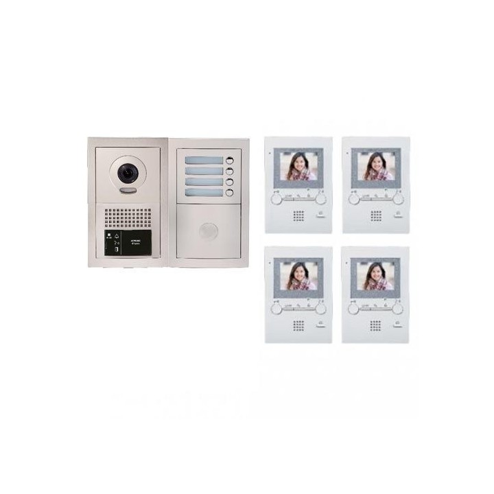 Pack vidéo programmé 4 BP, plat. enc. centrales, distributeurs, alim, 4 x GT1M3L