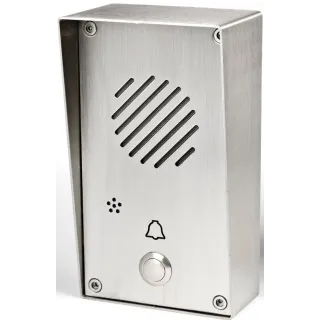 Poste Sec. Audio, Étanche, Inox, Saillie, 1 Bp Pour Poste Type Lef Ou Lem