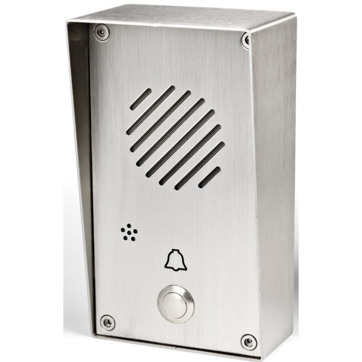 Platine audio inox saillie pour système LEM/LEF