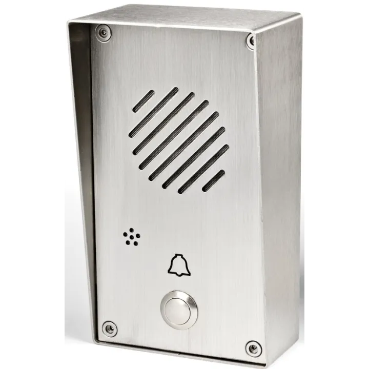 Poste Sec. Audio, Étanche, Inox, Saillie, 1 Bp Pour Poste Type Lef Ou Lem