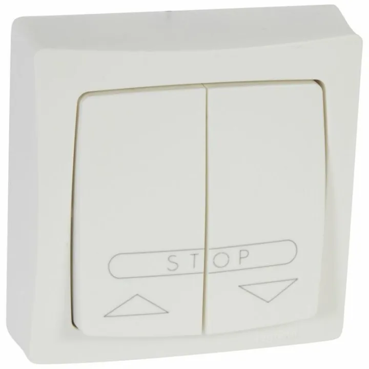 Poussoir Pour Volets Roulants Appareillage Saillie Complet - Blanc