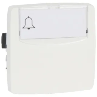 Poussoir 6A Porte-Étiquette Appareillage Saillie Composable - Blanc