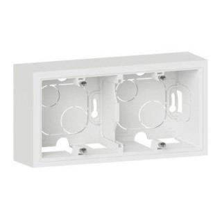 Cadre Saillie 2 Postes Blanc