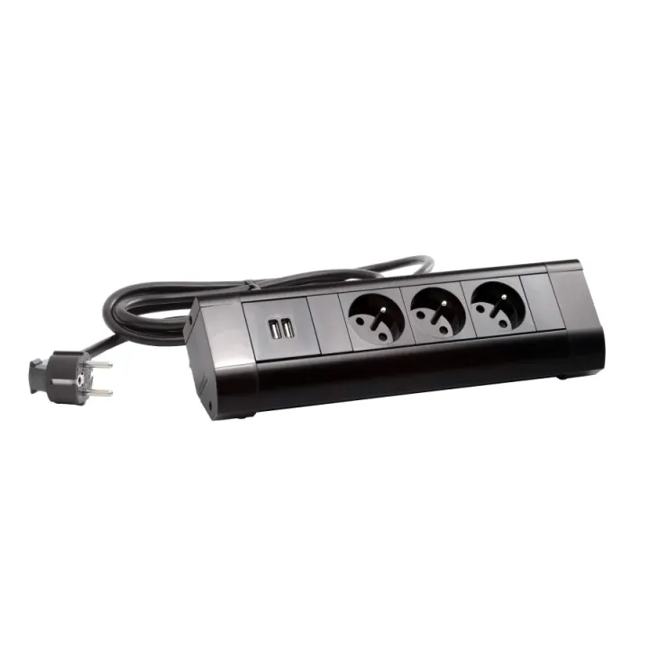 Bloc Bur 3X2P+T 2Usb