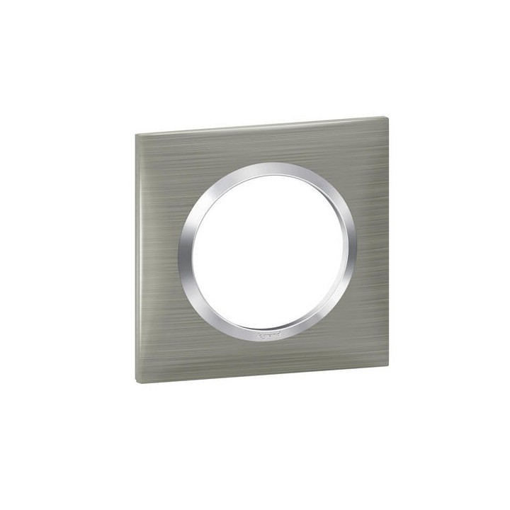 PLAQUE 1P STYLE INOX BROSSE