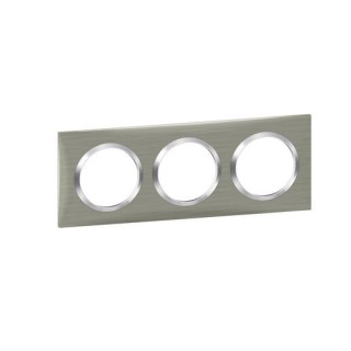 PLAQUE 3P STYLE INOX BROSSE