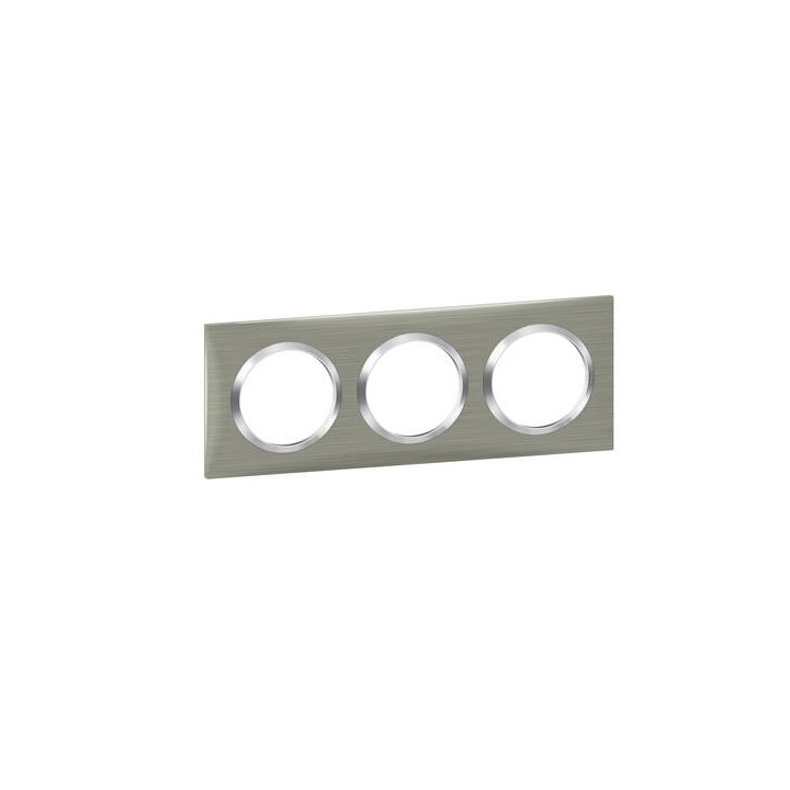 PLAQUE 3P STYLE INOX BROSSE