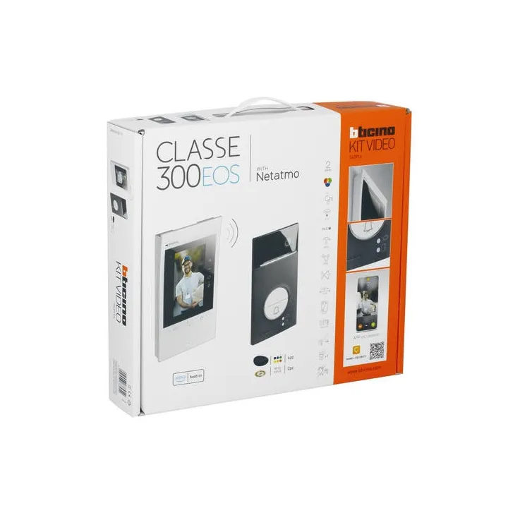 Kit Portier Connecté Classe 300Eos With Netatmo Blanc 5" Platine Linea 3000 Noir