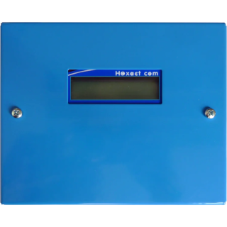 Centrale Hexact Com, Capot Bleu, Afficheur, Jusqu'À 4 Services, Câblage 6 Fils.