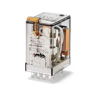 Relais Industriel 4Rt 7A 12V Dc, Bouton Test Et Indicateur Mécanique, Agcdo