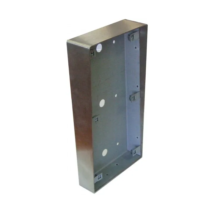 BOITIER POUR CLAV CODE HAUSMANN POSE EN SAILLIE FINITION ARGENT