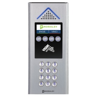 Interphone 4G Mini Touch Aluminium Argent Avecclavier Pose En Encastrement