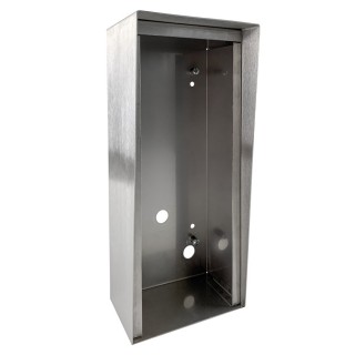 Boit de pose en saillie pour plat 4G MINI PLUS-Inox brossé+casq