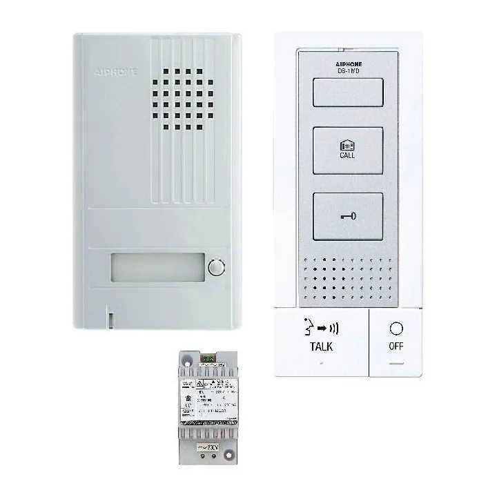 Kit Audio 2 Fils Intégral Mains Libres Avec Platine Saillie & 1 Poste Intérieur