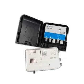Kit Préamplificateur De Mât Am-195 (1E Uhf Geq.32Db) + Alimentation 24Vdc (1E/2 Sorties)