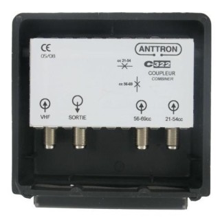 COUPLEUR  3 Entrées VHF//39-45cc//21-37+48-69