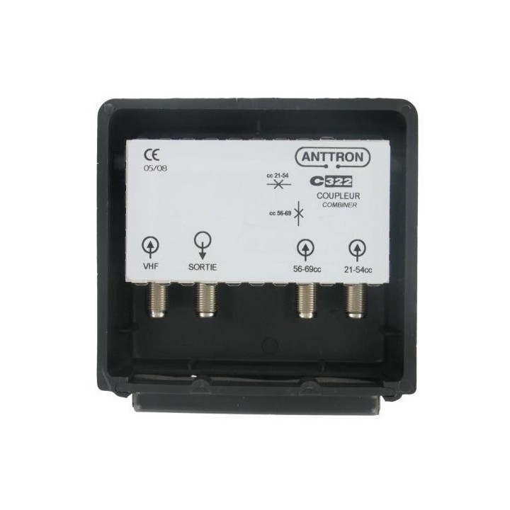 COUPLEUR  3 Entrées VHF//39-45cc//21-37+48-69