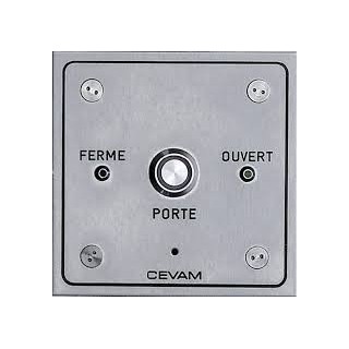BOUTON POUSSOIR ECLAIRE 110X110 PMR