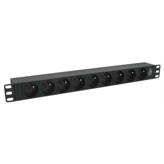 BANDEAU 19'' ELECTRIQUE 1U  9 prises