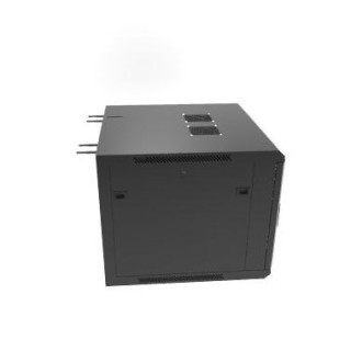 Coffret Mural 19" 9U 600Xprof450X501 Noir Monté 71236