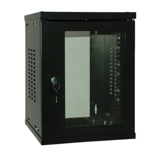 Coffret Mural Fixe 10" 8U Noir H420Xl315Xp300 Monté