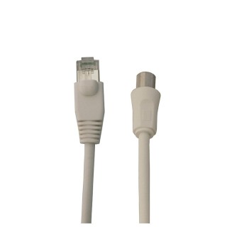 CORDON BALUN RJ45 // IEC 9.52Male  en  2.50mètres