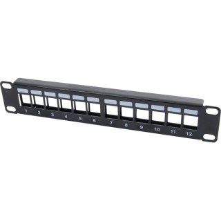 PANNEAU de BRASSAGE 10''   1U   12 ports NU